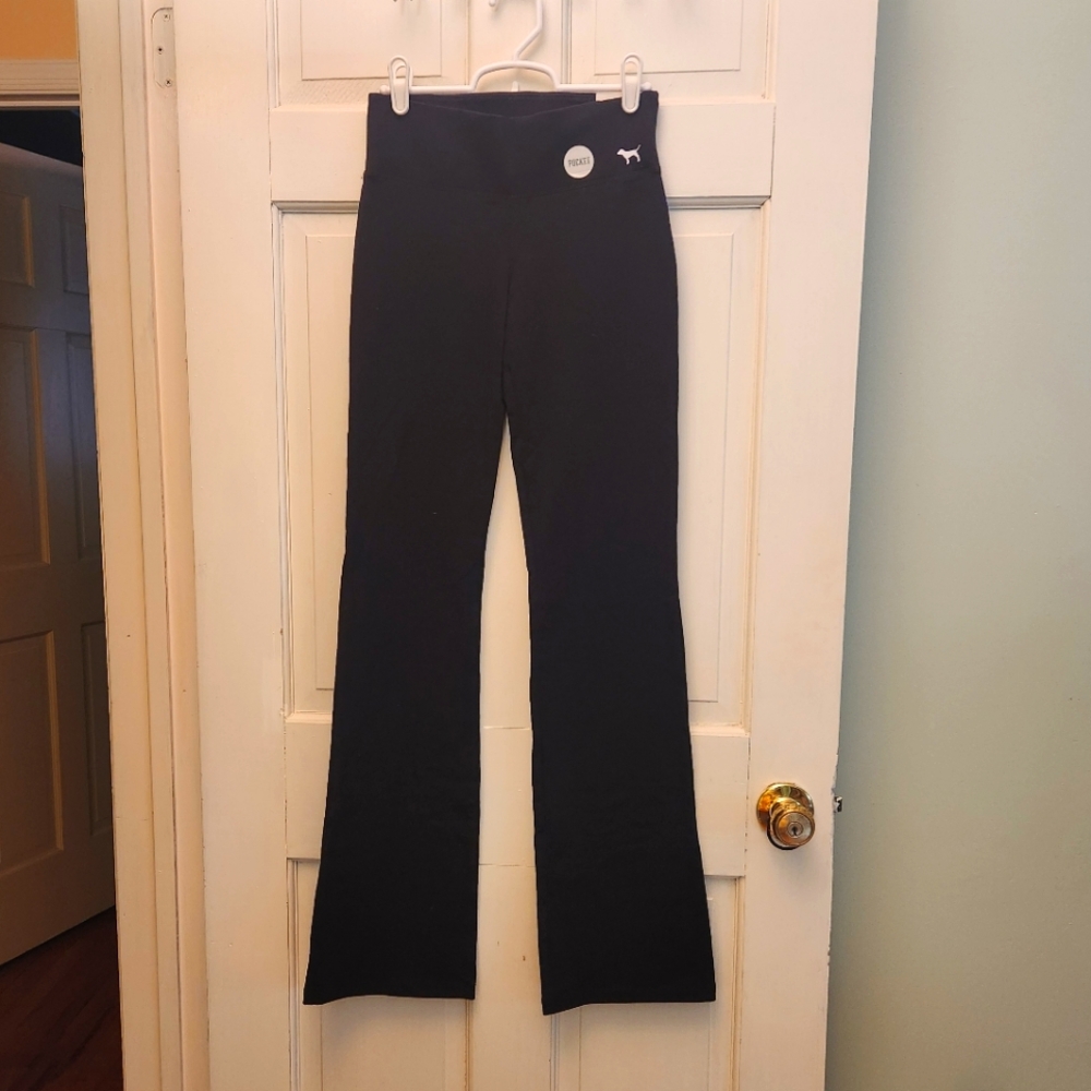 PINK Victoria's Secret Black Flare Yoga Pant